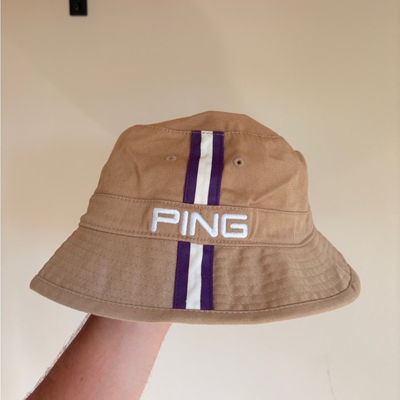 PING Golf Bucket Hat brown size S-M sensorcool - Picture 1 of 7